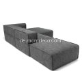 Quadra Carbon Grey Rechtes Anbausofa